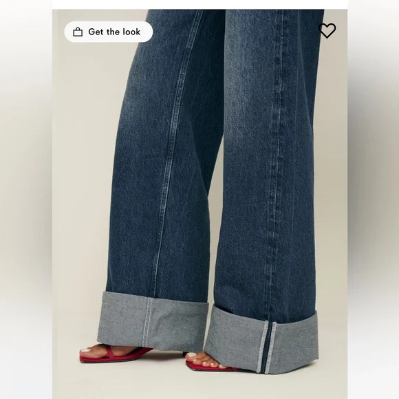 Reformation Cary Cuffed High Rise Slouchy - Picture 4 of 9